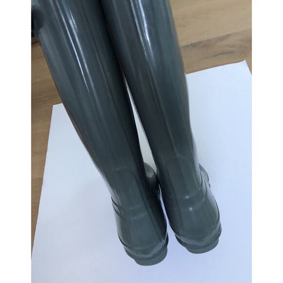 Women's Glossy Gray Hunter Rain Boots - Picture 8 of 8